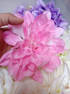 Kuntum bunga Dahlia Jumbo artificial 