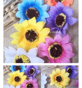 New aplikasi bunga matahari Putik besar 7cm sun flower 