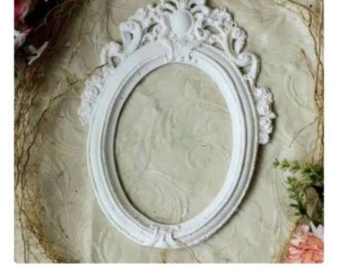 Resin frame scrapbook royal oval pita besar