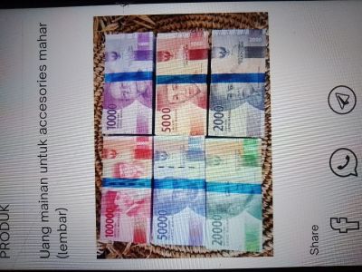 Uang mainan versi lama 