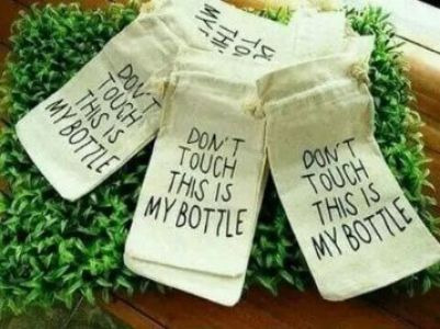Sarung My Bottle Blacu - Pouch kain blacu