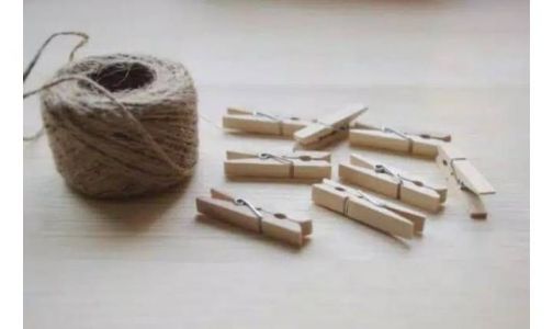 Wooden clip jepitan foto home decor 3,5 cm mi polos (tidak termasuk tali)