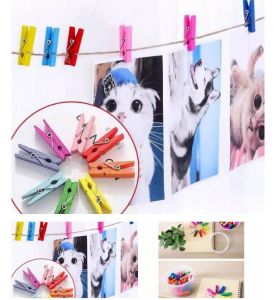 Wooden clip rainbow 25mm
