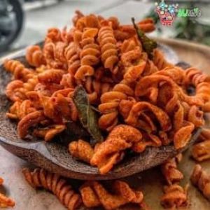Makaroni spiral Pedas Jeruk 