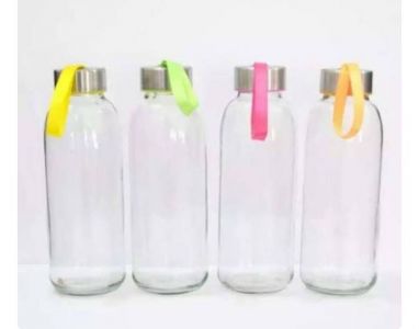 BOTOL MINUM KACA POLOS 420ml