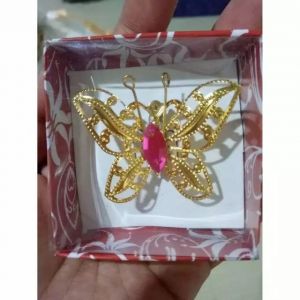 Bross Kupu-kupu Cantik - GOLD 