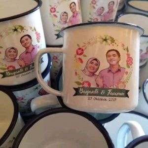 GS 60pcs souvenir cangkir enamel custom 