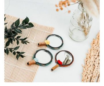Propertifoto cermin kaca vintage lilit tali goni