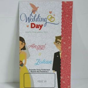 100pcs undangan feliz20