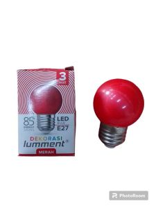 Lumment- Lampu Dekorasi Merah (3 Watt)