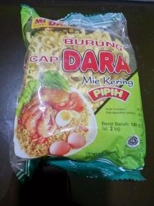 Mie Kering Pilih Cap Burung Dara