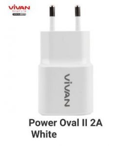 CHARGER VIVAN MICRO POWER OVAL II 2A PUTIH