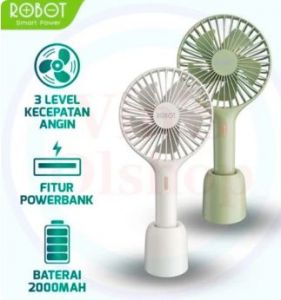 KIPAS MINI FAN + POWER BANK ROBOT RT-BF17
