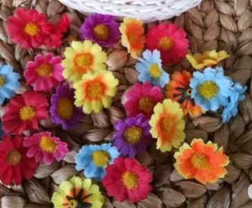 10pcs kelopak mini aster Daisy kepala bunga matahari 