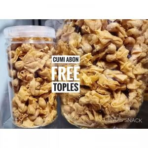 Pangsit Cumi abon kemas toples 