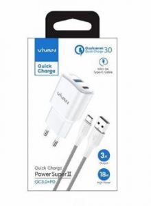 CHARGER VIVAN TYPE C POWER OVAL 3C 