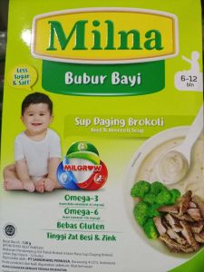 Milna Bubur Bayi rasa Sup Daging Brokoli