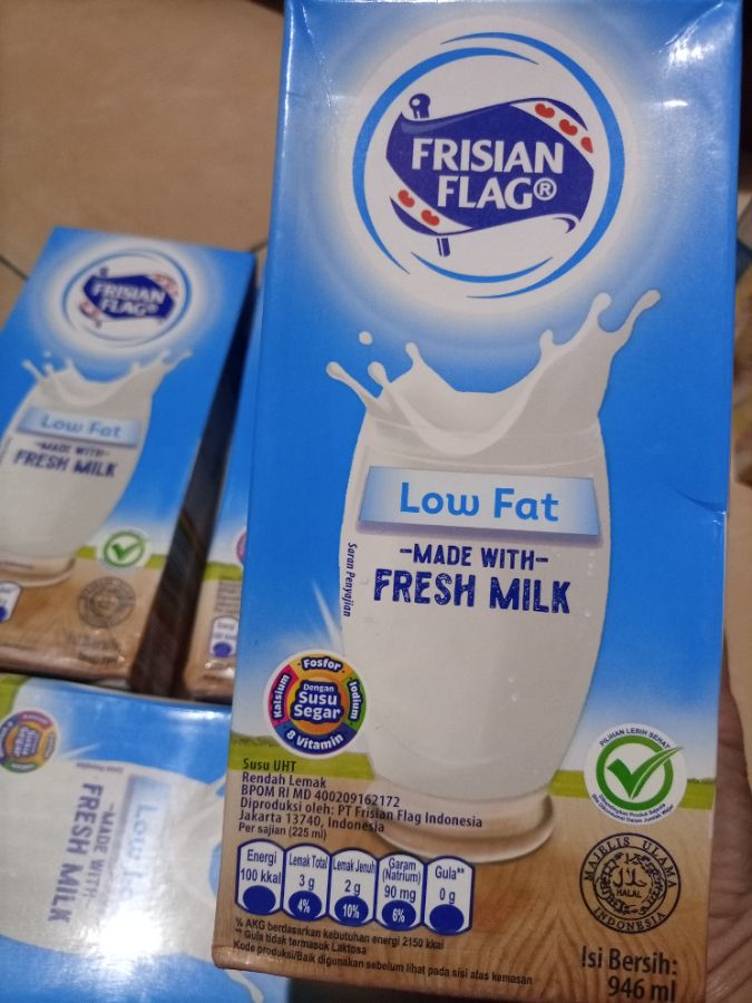 Frisian Flag 946ml Low Fat / Cokelat