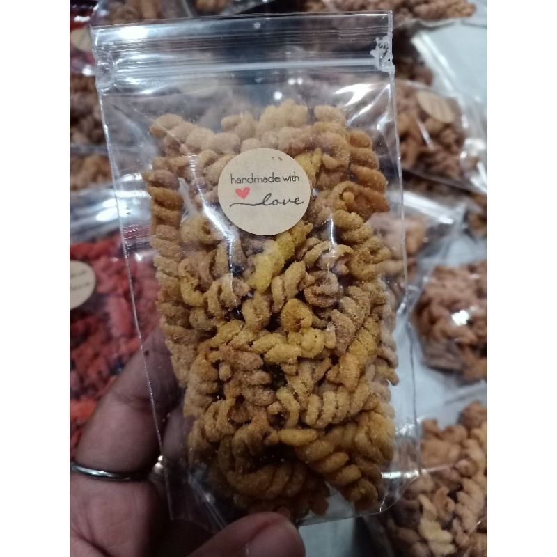 Makaroni spiral standing pouch aneka rasa - snack - macaroni bantet - camilan