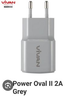CHARGER VIVAN MICRO POWER OVAL II 2A SILVER