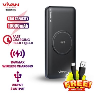 POWER BANK VIVAN WIRELES CHARGING VPB-W11
