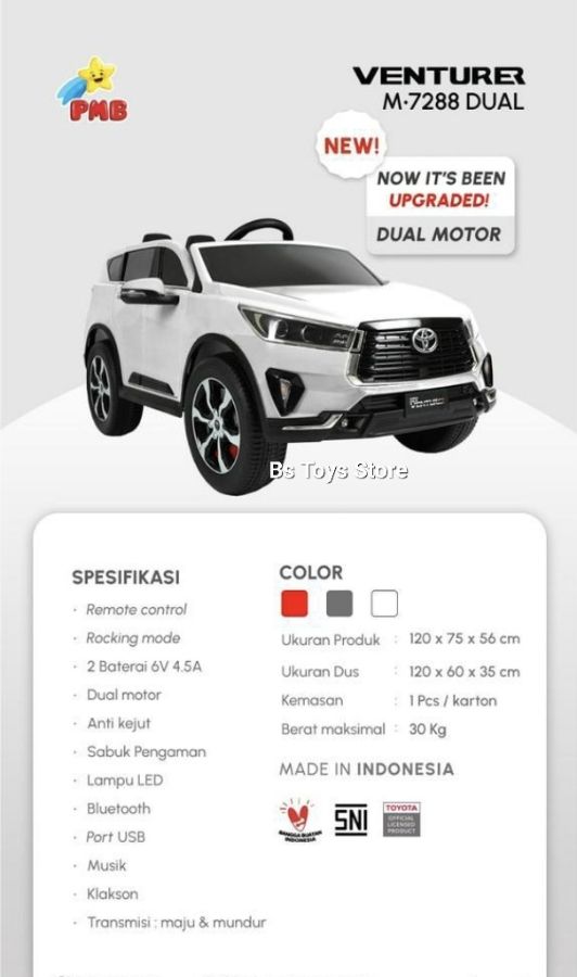 M 7288D putih Toyota Venturer Double Dinamo No Garansi 
