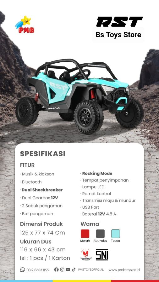 M 9288D Tosca Jeep RST Double Dinamo No Garansi
