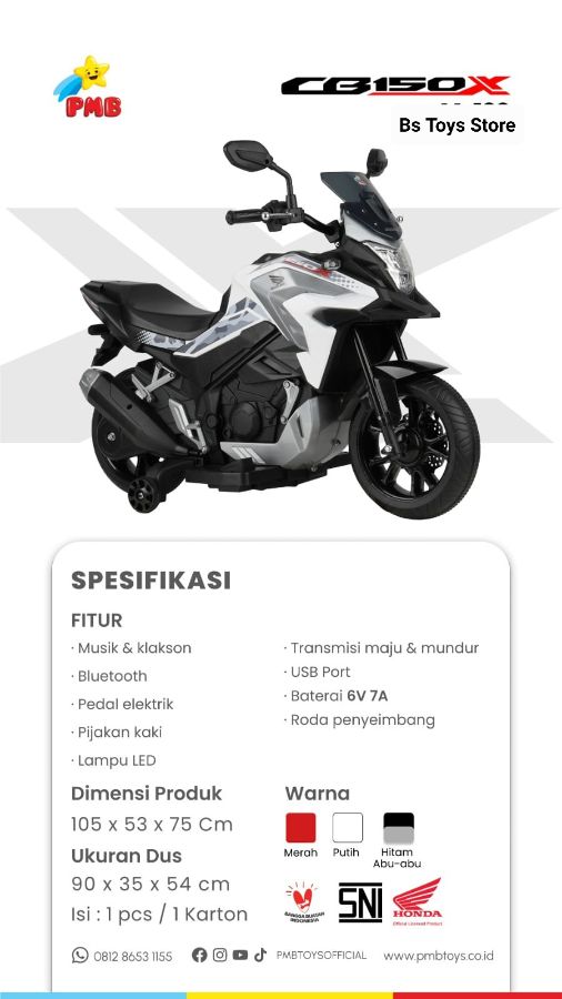 M 199 Putih Motor CB 150X No Garansi 