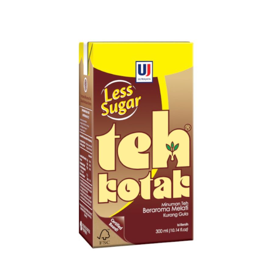 Teh Kotak Less Sugar 300 ml