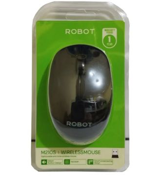 MOUSE WIRELES ROBOT M210S HITAM