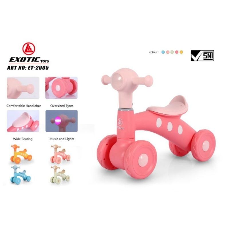 ET 2005 Pink Pink Balance Bike Exotic