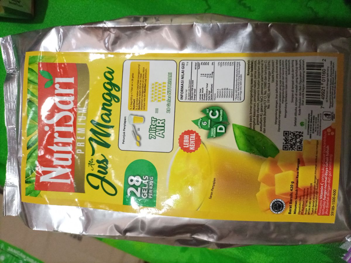 Nutrisari Premium Jus Mangga 420gr