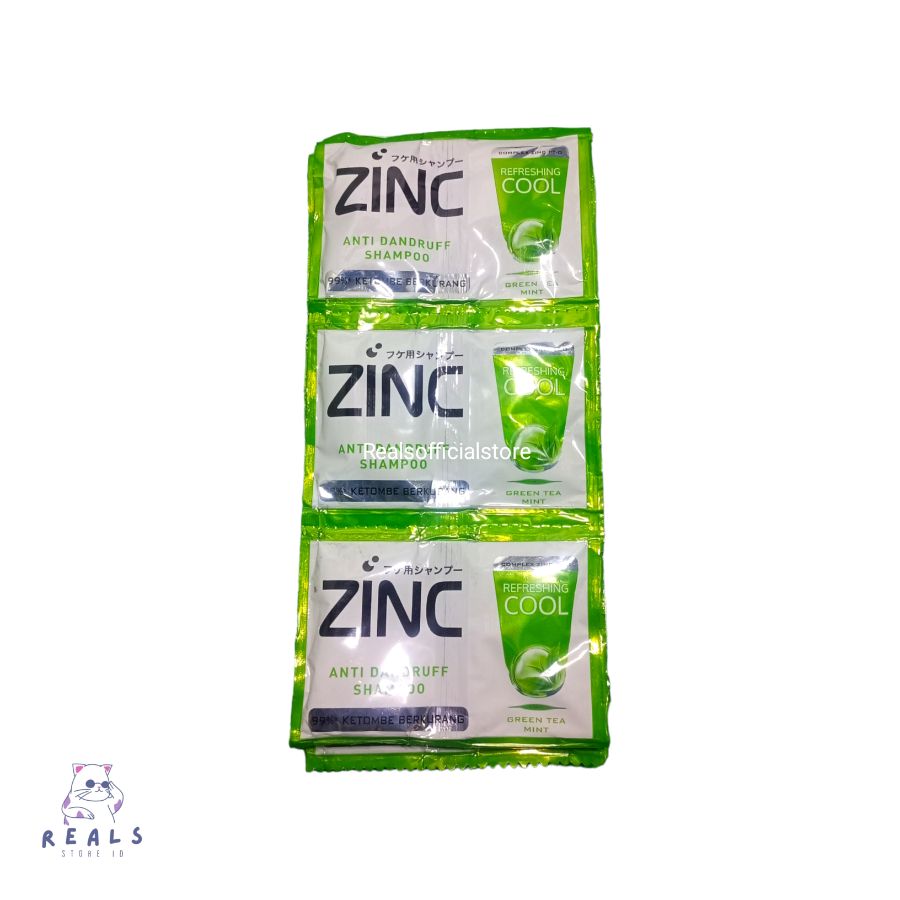 Zinc Shampo Refreshing Cool Green Tea Mint