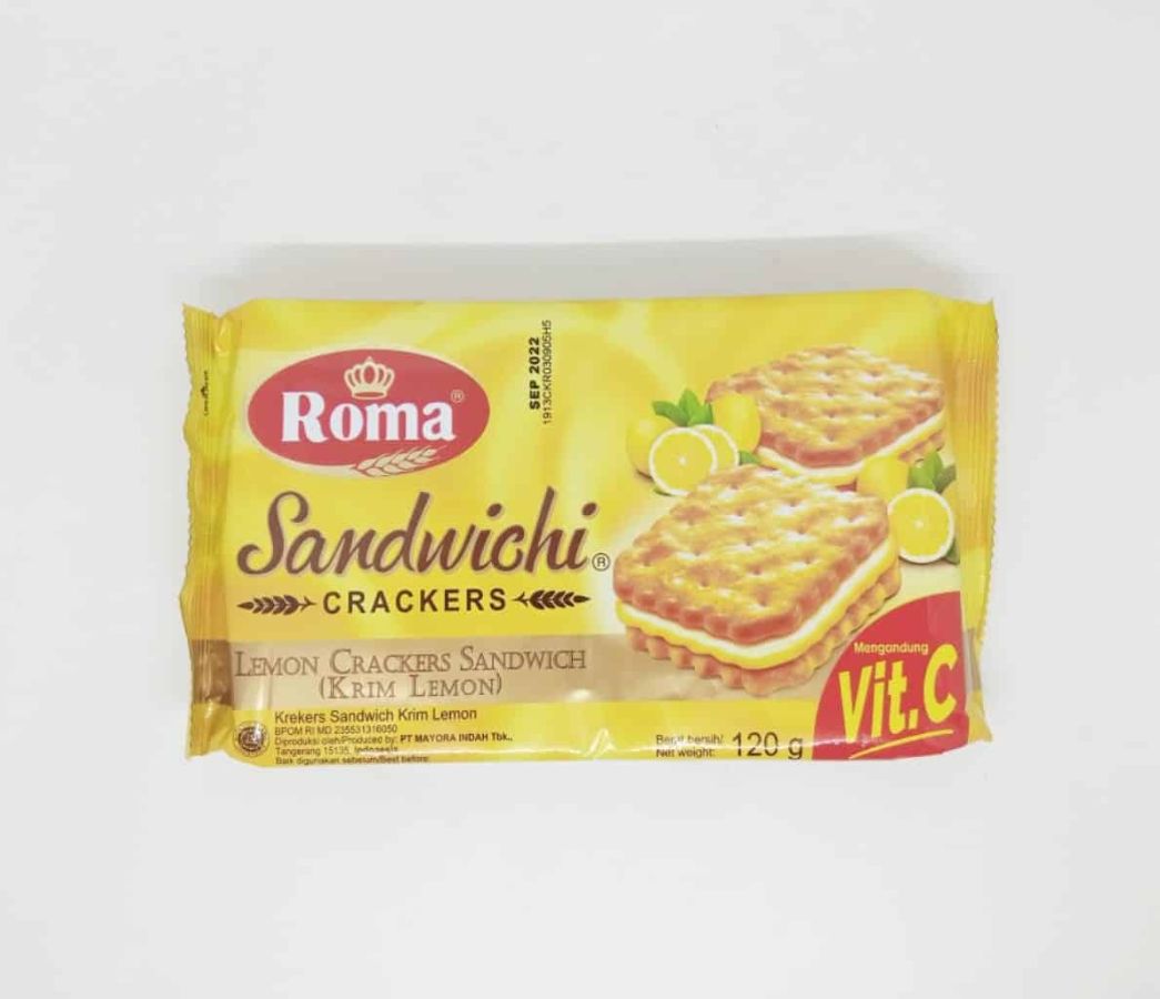 Roma Sandwich Lemon crackers 120gr