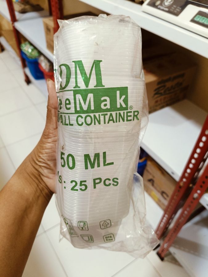 Gelas plastik puding kotak