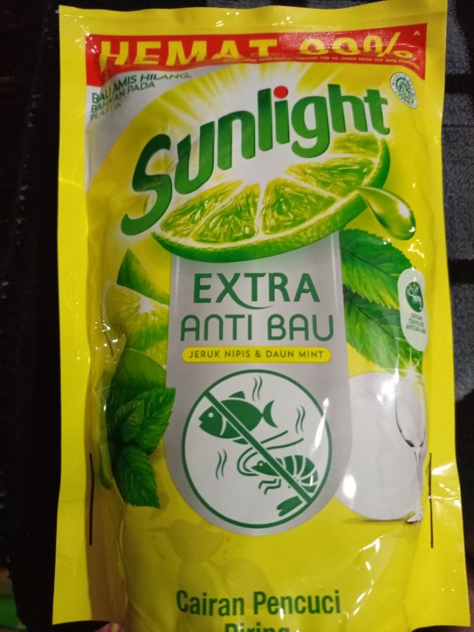Sunlight Extra Anti Bau / Jeruk Nipis 650ml
