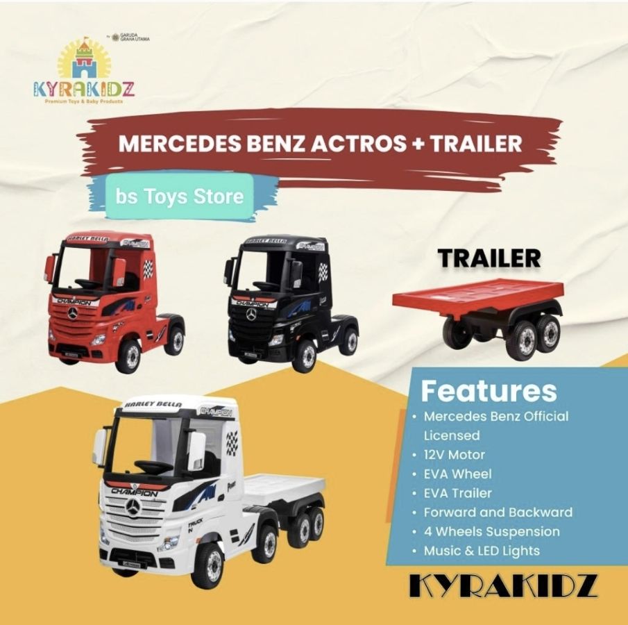 KYZ 51 Putih Actros + Gandengan 