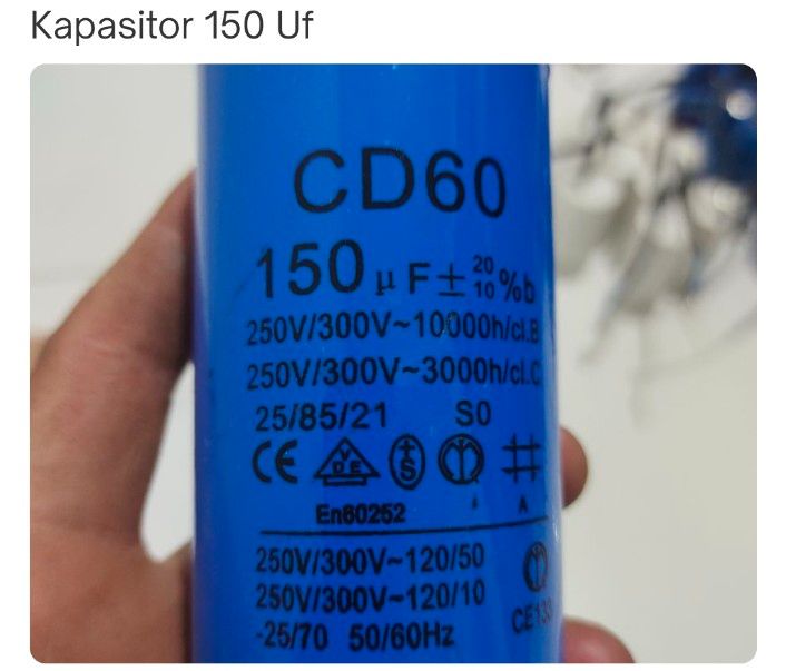 Kapasitor Starting 150uF