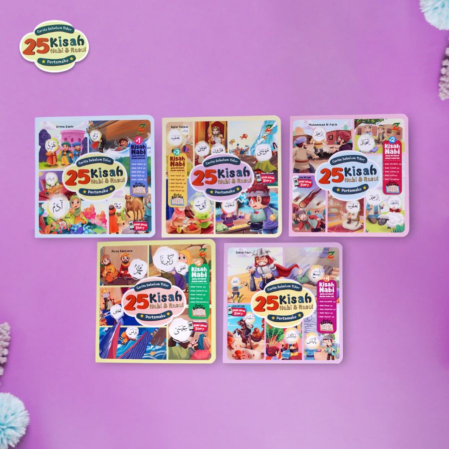25 Kisah Nabi & Rasul - Boardbook 5 pcs