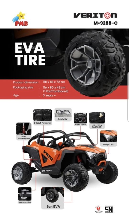 M 9288C Eva Orens Jeep Veriton 2 WD Ban Karet