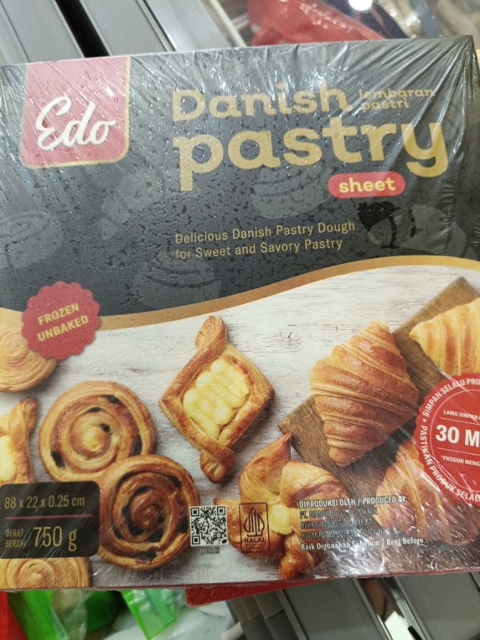 Danish pastry sheet
