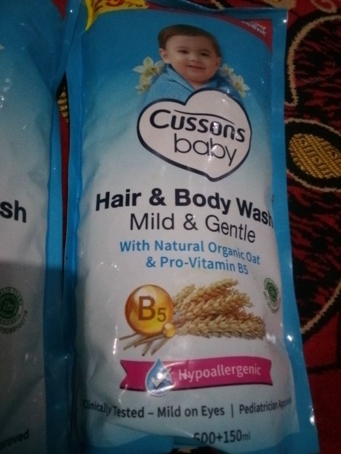 Cussons Baby Hair & Body Wash 600+150ml
