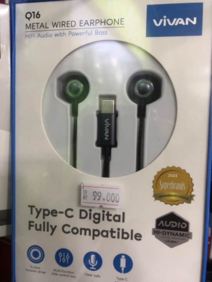 HEADSET TYPE C VIVAN Q16