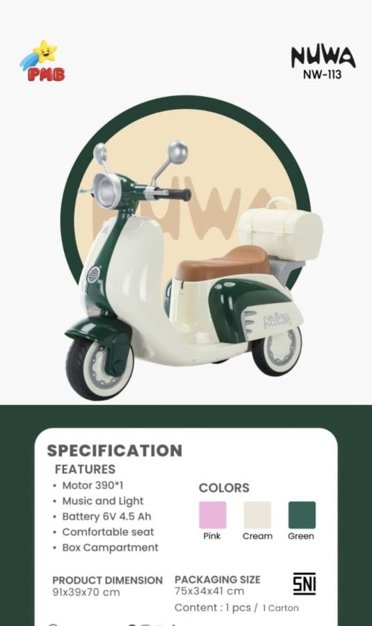 NW 113 Hijau New Scoopy No Garansi 