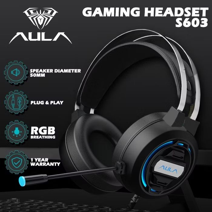HS Earphone GAMIMG AULA S603 RGB