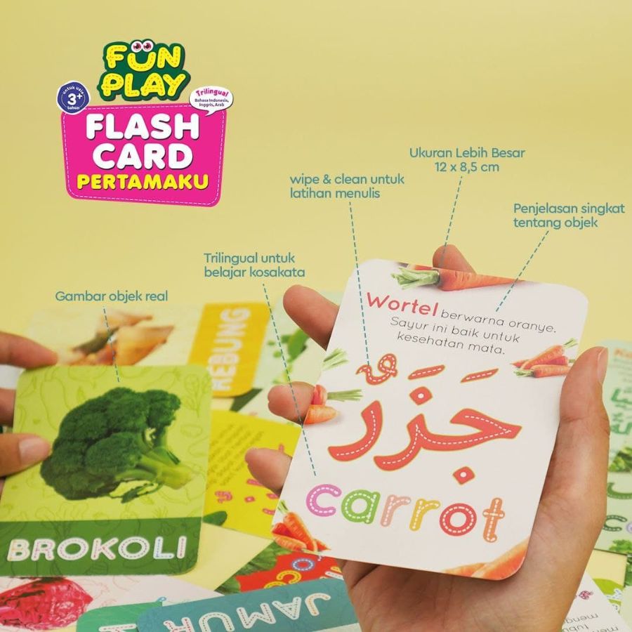 Fun Play Flash Card Pertamaku Sayuran