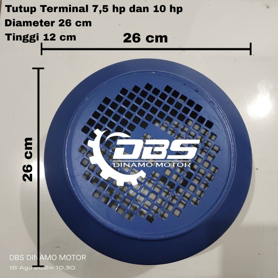 Tutup kipas untuk dinamo 3 phase ( Diameter 26cm, Tebal 12cm )