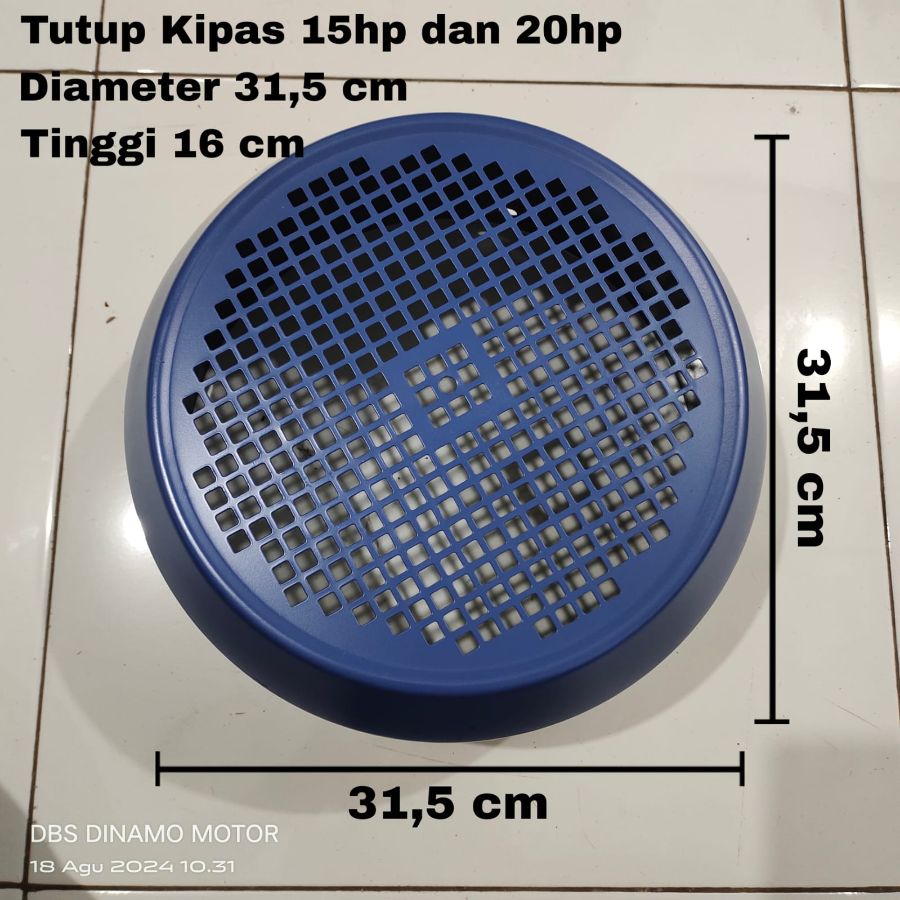 Tutup kipas untuk dinamo 3 phase ( Diameter 31,4cm, Tebal 16,5cm )