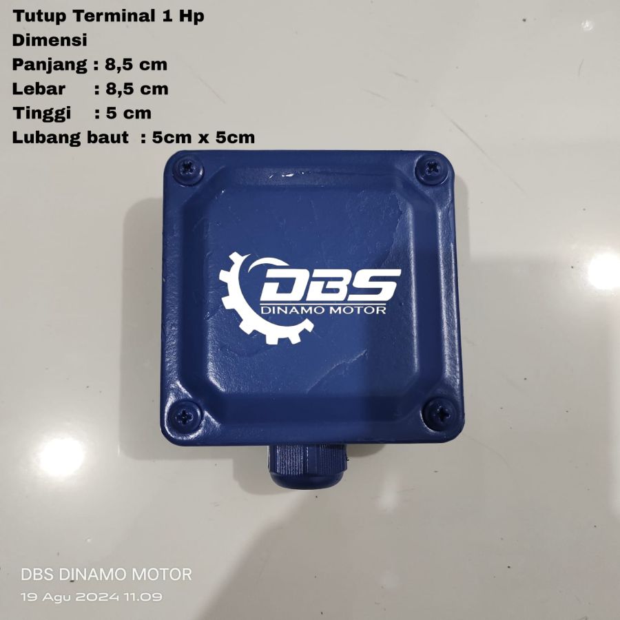 Tutup terminal untuk dinamo 1Hp 3Phase