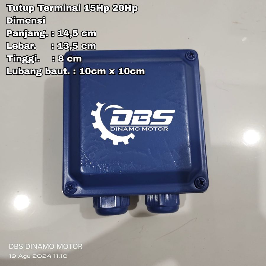 Tutup terminal untuk dinamo 15Hp 20Hp 3Phase